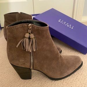 Stuart Weitzman Nuprancing Suede Bootie | Size 9.5
